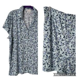 Beautyrest Pajama Set. XXL Women’s Floral Soft Shorts with matching top